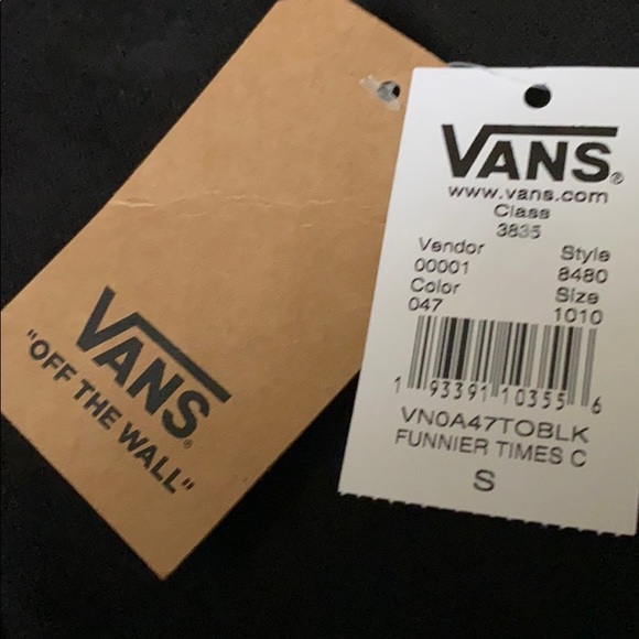 VANS Funnier Times Crop Women’s Hoodie Black - Picture 5 of 6